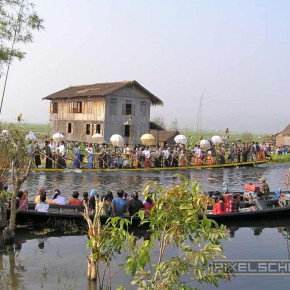 Reisebericht Myanmar 2004: Inle See reisebericht myanmar einbeinruderer burma inle see phaung daw u 09
