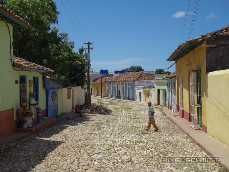 Szene auf Straße in Trinidad