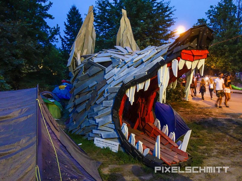 Kunst auf dem Sziget Festival