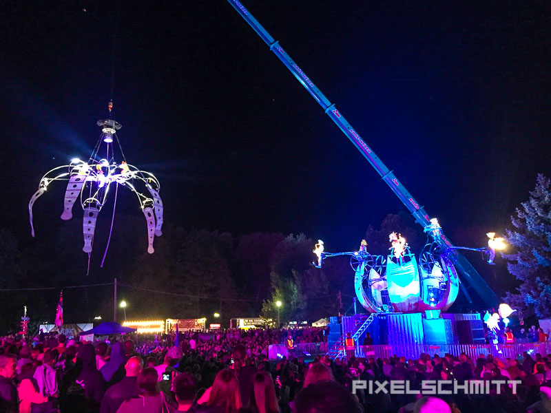 Sziget Festival bei Nacht