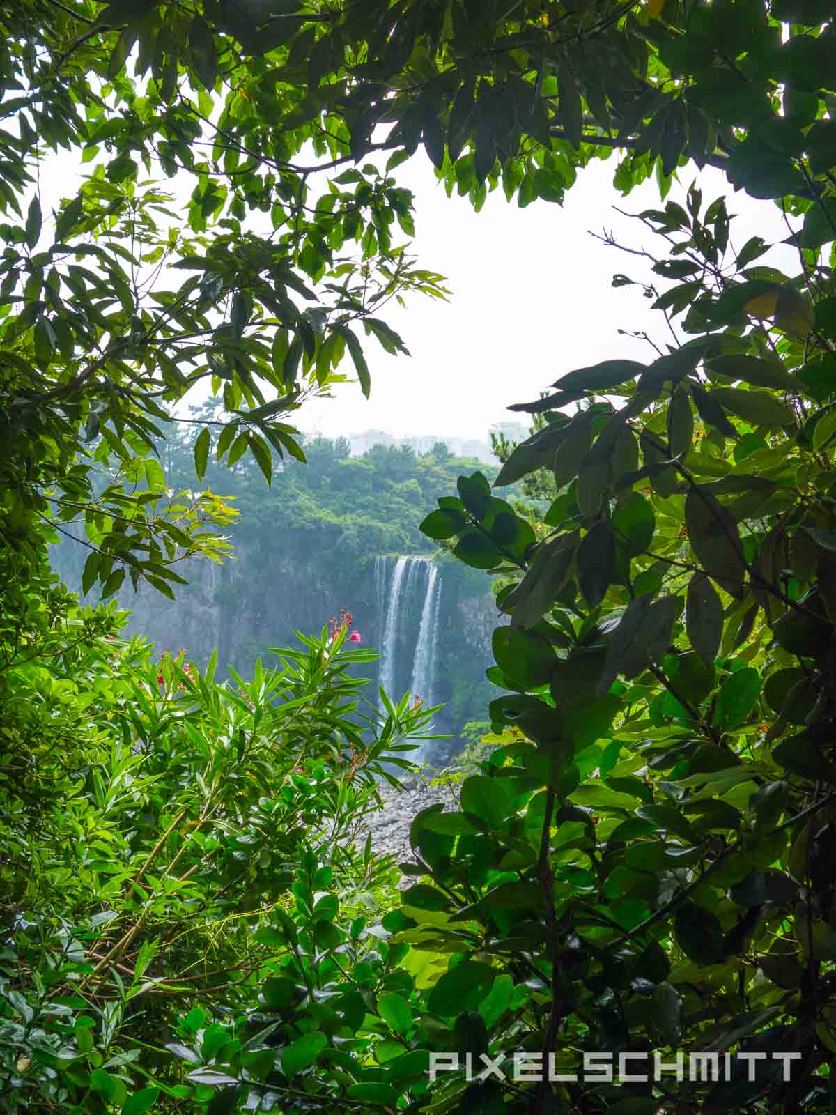 Jeju Island Südkorea Wasserfall