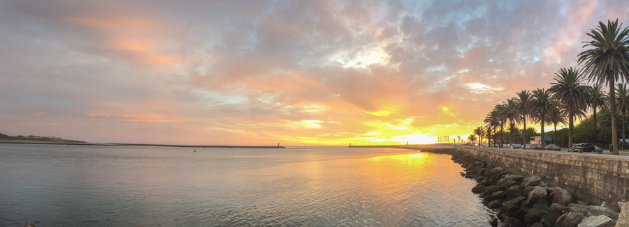 Porto Sehenswürdigkeiten: Foz do Douro mit Sonnenuntergang