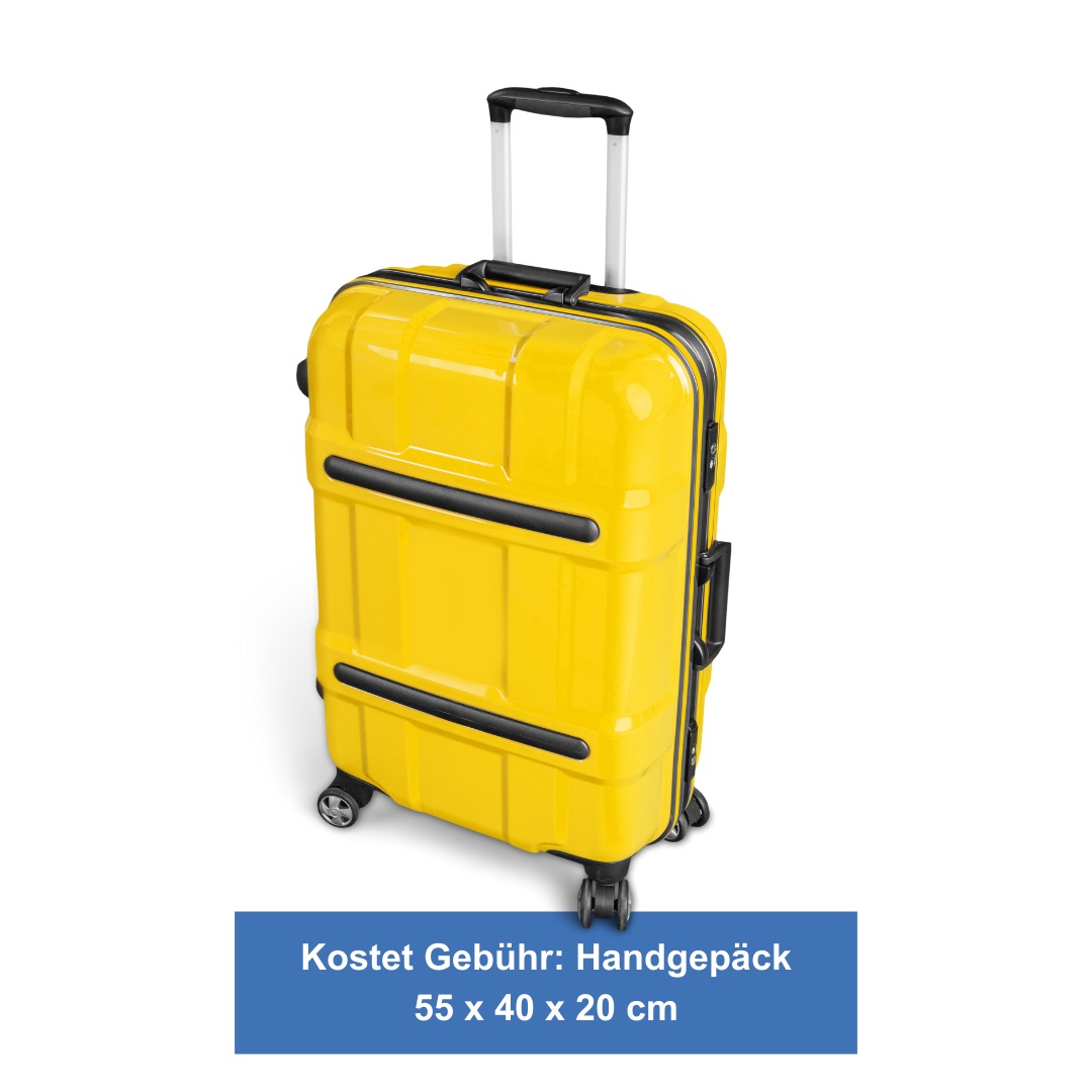 Ryanair Handgepäck 55 x 40 x 20 cm mit Priority